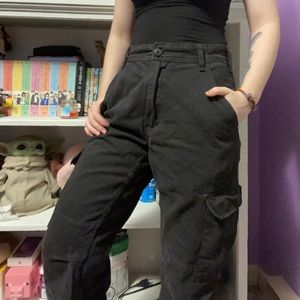 John Galt/Brandy Melville black cargo pants S
